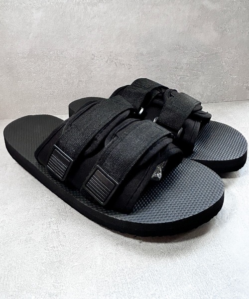 CALIFORNIA OUTFITTERS（カリフォルニア アウトフィッターズ）の「3-2A84 ダブルベルト サンダル フラット ブラック ユニセックス（サンダル・メンズ・ブラック・23cm/24cm/25cm/26cm/27cm/28cm）」の8枚目の写真