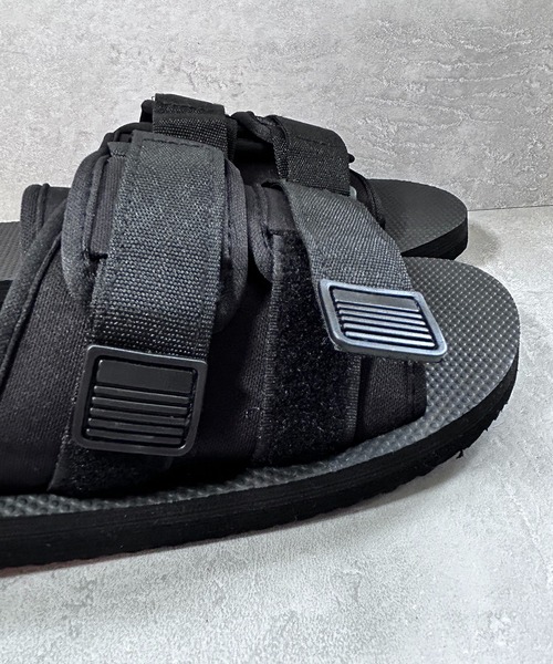 CALIFORNIA OUTFITTERS（カリフォルニア アウトフィッターズ）の「3-2A84 ダブルベルト サンダル フラット ブラック ユニセックス（サンダル・メンズ・ブラック・23cm/24cm/25cm/26cm/27cm/28cm）」の10枚目の写真