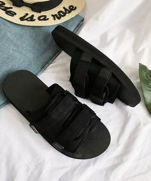 CALIFORNIA OUTFITTERS（カリフォルニア アウトフィッターズ）の「3-2A84 ダブルベルト サンダル フラット ブラック ユニセックス（サンダル・メンズ・ブラック・23cm/24cm/25cm/26cm/27cm/28cm）」の15枚目の写真