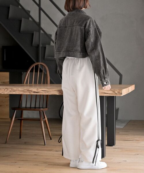 rps(アールピーエス)の「リボンライントラックパンツ(その他パンツ・レディース・ブラック/アイボリー・フリー)」の5枚目の写真