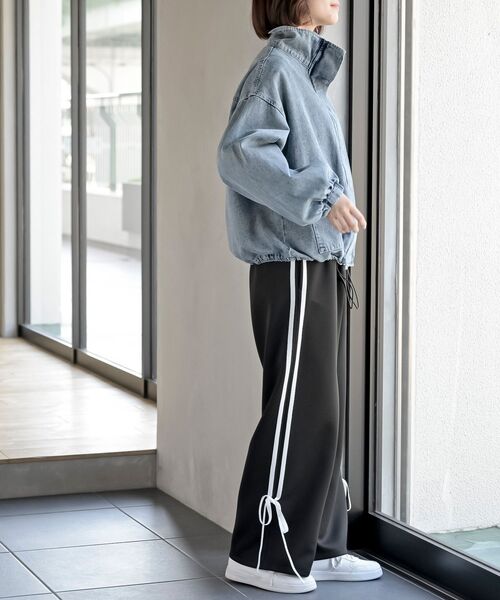 rps(アールピーエス)の「リボンライントラックパンツ(その他パンツ・レディース・ブラック/アイボリー・フリー)」の16枚目の写真