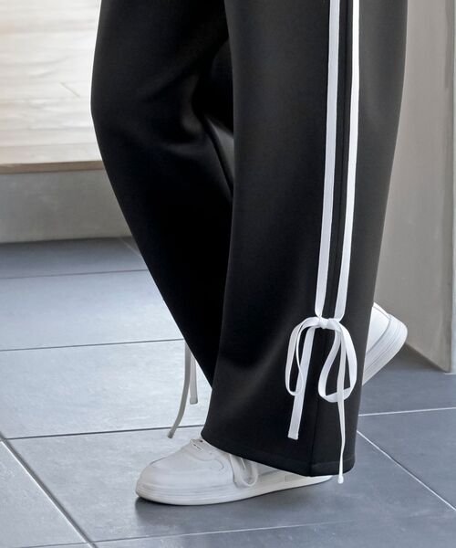 rps(アールピーエス)の「リボンライントラックパンツ(その他パンツ・レディース・ブラック/アイボリー・フリー)」の18枚目の写真