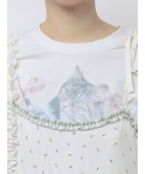 セール】flower checkアシメワンピース（ワンピース）｜merry jenny