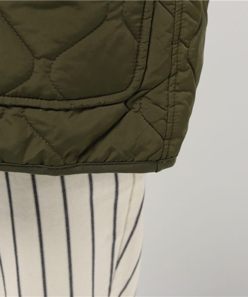 CIAOPANIC（チャオパニック）の「【Ciaopanic】　タフタキルトノーカラーJK（ミリタリージャケット・レディース・カーキ・FREE）」の8枚目の写真