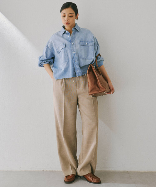 Whim Gazette（ウィムガゼット）の「ジュートライクタックパンツ