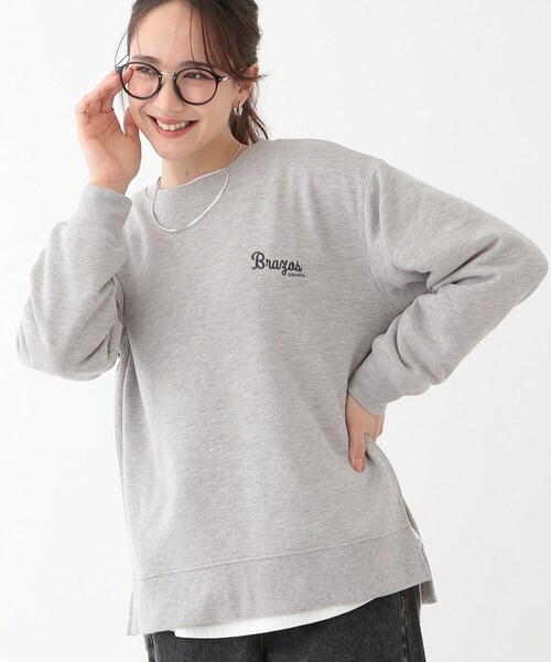 SHOO・LA・RUE(シューラルー)の「【洗える/S-LL】選べる3柄 グラフィックスウェット(Tシャツ/カットソー・レディース・グレー系1/ライトイエロー系2/ライトグレー系2/グレー系その他/ホワイト系3/ベージュ系その他5・01/02/03/04)」の5枚目の写真