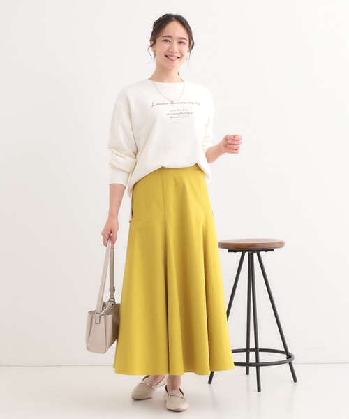 SHOO・LA・RUE(シューラルー)の「【洗える/S-LL】選べる3柄 グラフィックスウェット(Tシャツ/カットソー・レディース・グレー系1/ライトイエロー系2/ライトグレー系2/グレー系その他/ホワイト系3/ベージュ系その他5・01/02/03/04)」の12枚目の写真