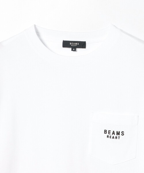 BEAMS HEART(ビームスハート)の「【ユニセックス】BEAMS HEART ロゴ ポケット Tシャツ(Tシャツ/カットソー・メンズ・ブルー系その他/ホワイト/ネイビー・XL/L/M/S)」の5枚目の写真