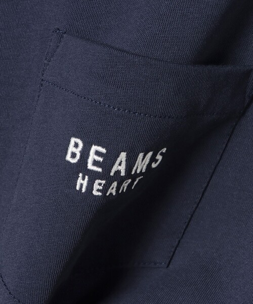 BEAMS HEART(ビームスハート)の「【ユニセックス】BEAMS HEART ロゴ ポケット Tシャツ(Tシャツ/カットソー・メンズ・ブルー系その他/ホワイト/ネイビー・XL/L/M/S)」の15枚目の写真