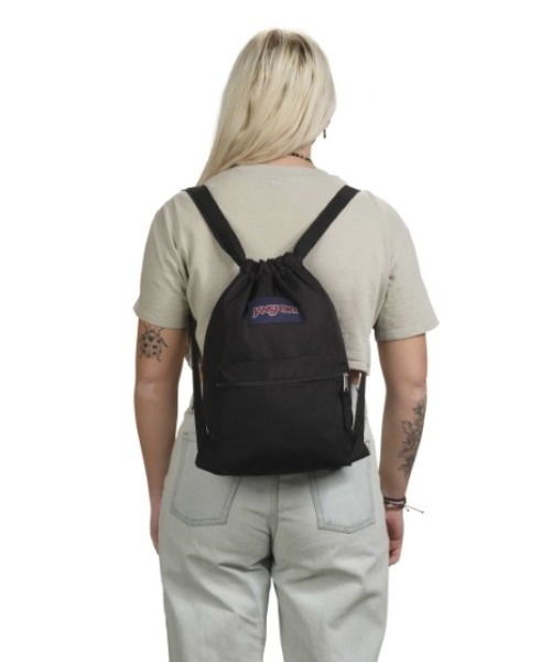 JANSPORT(ジャンスポーツ)の「JanSport/ジャンスポーツ ナップサック DRAW SACK ドローサック BLACK JS0A83LQ008(バックパック/リュック・メンズ・ブラック・FREE)」の12枚目の写真