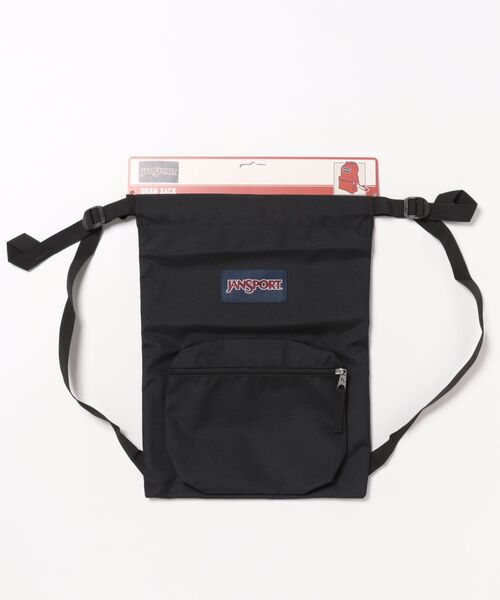 JANSPORT(ジャンスポーツ)の「JanSport/ジャンスポーツ ナップサック DRAW SACK ドローサック BLACK JS0A83LQ008(バックパック/リュック・メンズ・ブラック・FREE)」の14枚目の写真
