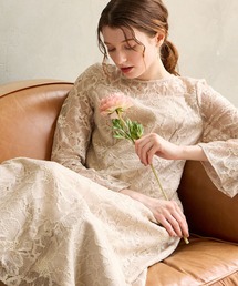 AIMER（エメ）の「リリアンテープ刺繍サテンパーティードレス（ドレス