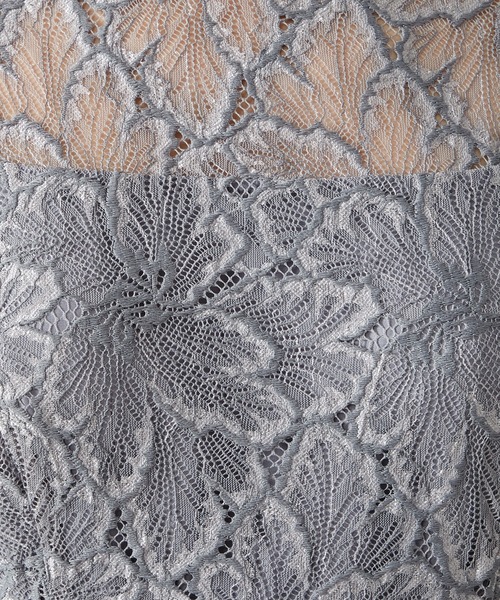 AIMER（エメ）の「【WEB限定】総レースロングスリーブフレアパーティードレス　結婚式　お呼ばれ　ドレス　20代 30代 40代（ドレス・レディース・ベージュ/グレイッシュブルー/ブラック・SMALL/MEDIUM/LARGE）」の5枚目の写真