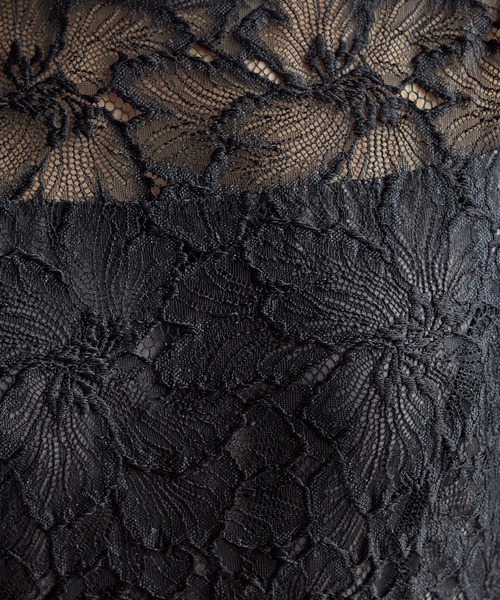 AIMER（エメ）の「【WEB限定】総レースロングスリーブフレアパーティードレス　結婚式　お呼ばれ　ドレス　20代 30代 40代（ドレス・レディース・ベージュ/グレイッシュブルー/ブラック・SMALL/MEDIUM/LARGE）」の6枚目の写真