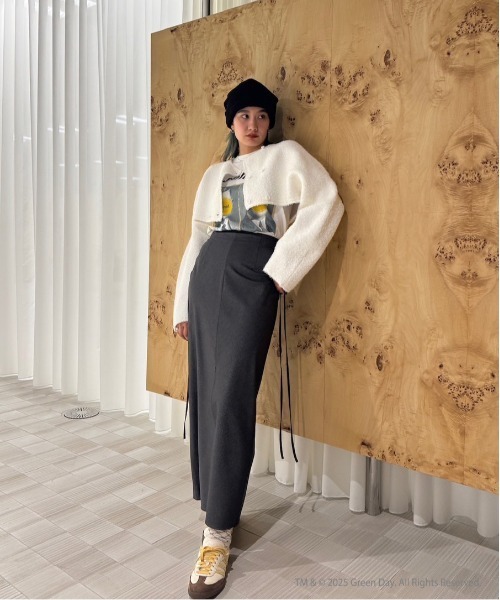 STRIPE DARWSTRING LONG SKIRT（スカート）｜Ameri（アメリ）の