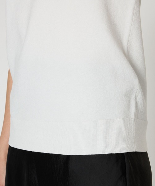 BABYLONE（バビロン）の「ファインゲージニットT（Tシャツ/カットソー・レディース・ライム/ホワイト/ブラック・フリー）」の12枚目の写真