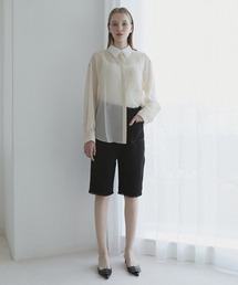 LE CIEL BLEU（ルシェルブルー）の「ツイードカプリパンツ / Tweed Capri Pants（その他パンツ）」