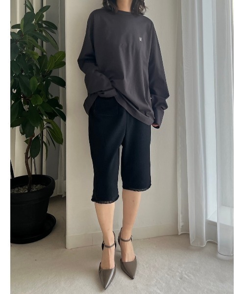 LE CIEL BLEU（ルシェルブルー）の「ツイードカプリパンツ / Tweed Capri Pants（その他パンツ・レディース・ブラック・38/36/34）」の10枚目の写真