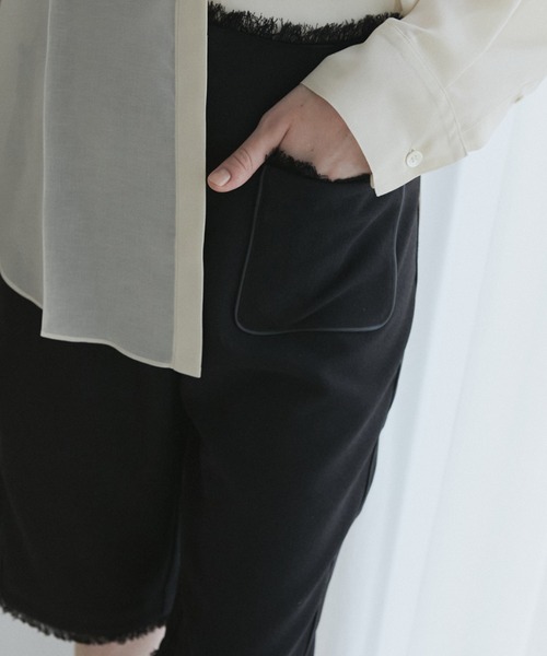 LE CIEL BLEU（ルシェルブルー）の「ツイードカプリパンツ / Tweed Capri Pants（その他パンツ・レディース・ブラック・38/36/34）」の12枚目の写真