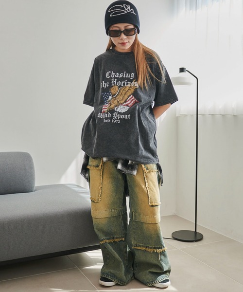 WEGO（ウィゴー）の「WEGO/ヴィンテージウォッシュグラフィックBIGT（Tシャツ/カットソー・レディース・その他6/その他4/その他1/その他2/その他3/その他5/その他7/その他9/その他8/その他10/その他11/その他12/その他13/その他14/その他16/その他15・FREE）」の18枚目の写真