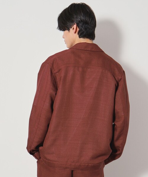 THE SHOP TK （ザ ショップ ティーケー ）の「パナマメッシュトラッカージャケット セットアップ可（ブルゾン・メンズ・アイボリー/ダークブラウン/ブラック・02/03）」の21枚目の写真