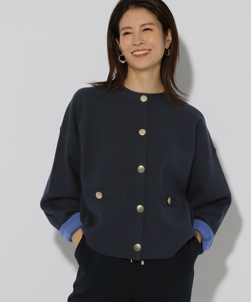 定価約2万円 未使用 ローズティアラ スカラップ ボレロ カーディガン 42 定価約2万円 未使用 ローズティアラ スカラップ ボレロ