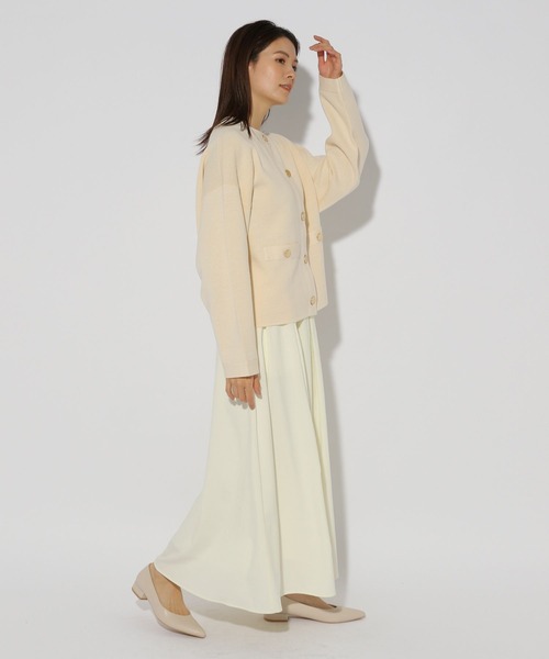 Elura（エルーラ）の「ダブルフェイスボタンカーディガン/324912（カーディガン/ボレロ・レディース・ライトグレー/ネイビー/オフホワイト・FREE）」の15枚目の写真