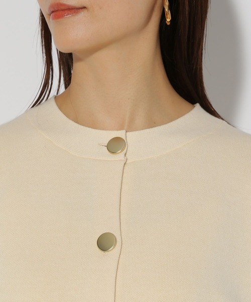 Elura（エルーラ）の「ダブルフェイスボタンカーディガン/324912（カーディガン/ボレロ・レディース・ライトグレー/ネイビー/オフホワイト・FREE）」の11枚目の写真