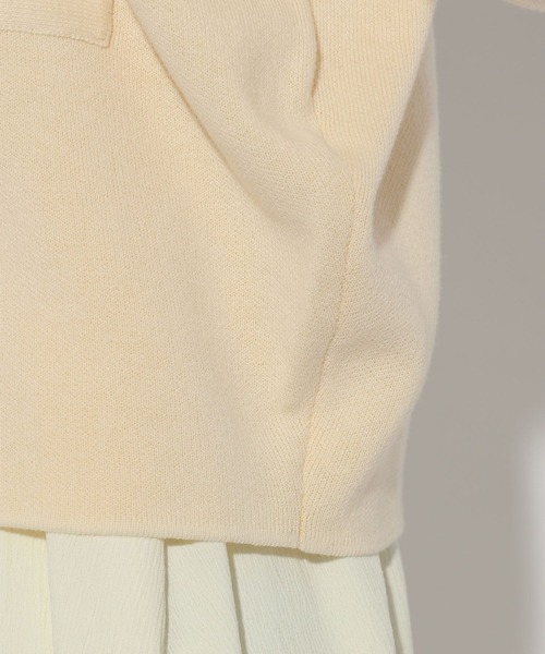 Elura（エルーラ）の「ダブルフェイスボタンカーディガン/324912（カーディガン/ボレロ・レディース・ライトグレー/ネイビー/オフホワイト・FREE）」の9枚目の写真