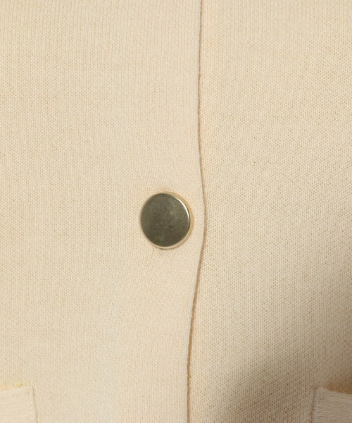 Elura（エルーラ）の「ダブルフェイスボタンカーディガン/324912（カーディガン/ボレロ・レディース・ライトグレー/ネイビー/オフホワイト・FREE）」の8枚目の写真