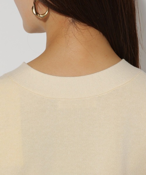 Elura（エルーラ）の「ダブルフェイスボタンカーディガン/324912（カーディガン/ボレロ・レディース・ライトグレー/ネイビー/オフホワイト・FREE）」の7枚目の写真