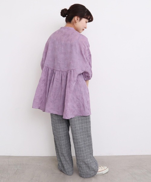 l’atelier du savon(アトリエドゥサボン) 線画のお花ラミー刺繍 まるブラウス(73-01-BL-013-25-1) 楽天市場】l'atelier du savon(アトリエドゥサボン) 線画のお花