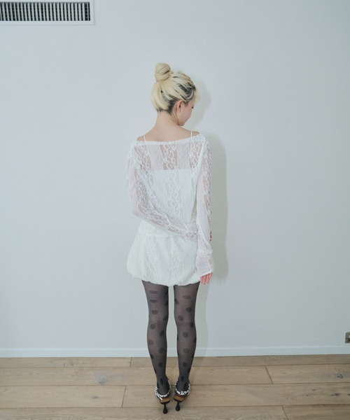 Smyeon(スミョン)の「Lace balloon skirt/レースバルーンスカート(スカート・レディース・ホワイト・FREE)」の19枚目の写真