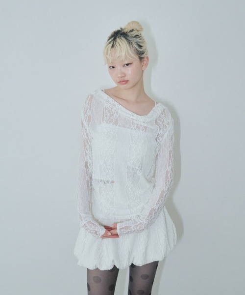 smyeom レースバルーンスカート Lace balloon skirt/レースバルーンスカート（スカート