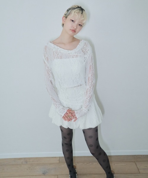 Smyeon(スミョン)の「Lace balloon skirt/レースバルーンスカート(スカート・レディース・ホワイト・FREE)」の22枚目の写真