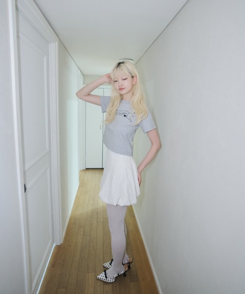 Smyeon(スミョン)の「Lace balloon skirt/レースバルーンスカート(スカート・レディース・ホワイト・FREE)」の12枚目の写真