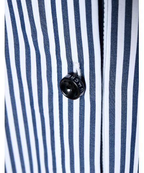 RUMCHE(ラムシェ)の「Stripe Piping Gathered Shirt Dress / ストライプパイピングギャザードレス(ワンピース・レディース・ホワイト系その他/ホワイト系その他2・FREE)」の10枚目の写真