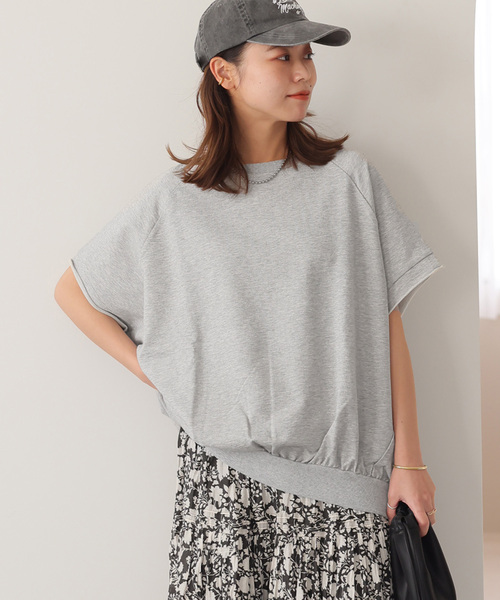 JOURNAL STANDARD relume(ジャーナルスタンダード レリューム)の「《追加》コクーンフォルムプルオーバー(Tシャツ/カットソー・レディース・オリーブ/ブラック/チャコールグレー・FREE)」の3枚目の写真