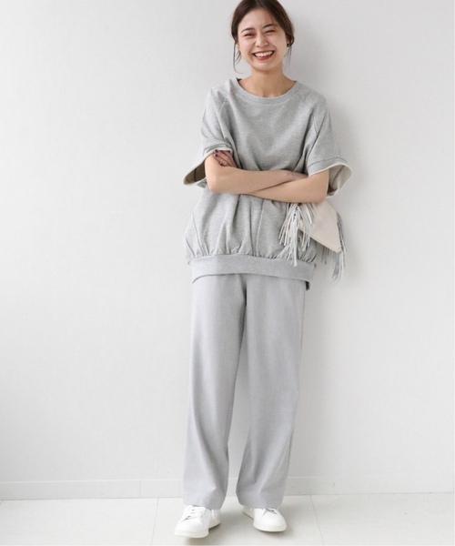 JOURNAL STANDARD relume(ジャーナルスタンダード レリューム)の「《追加》コクーンフォルムプルオーバー(Tシャツ/カットソー・レディース・オリーブ/ブラック/チャコールグレー・FREE)」の7枚目の写真