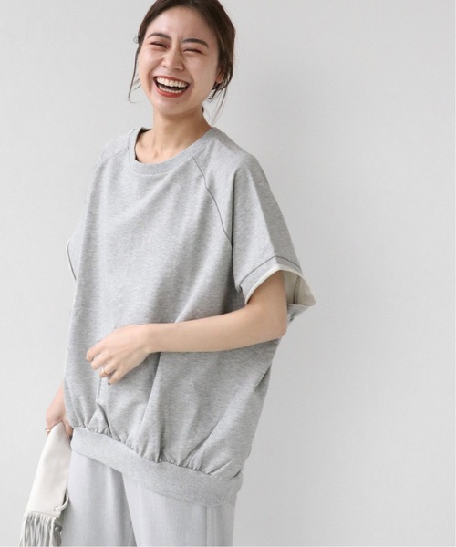 JOURNAL STANDARD relume(ジャーナルスタンダード レリューム)の「《追加》コクーンフォルムプルオーバー(Tシャツ/カットソー・レディース・オリーブ/ブラック/チャコールグレー・FREE)」の8枚目の写真