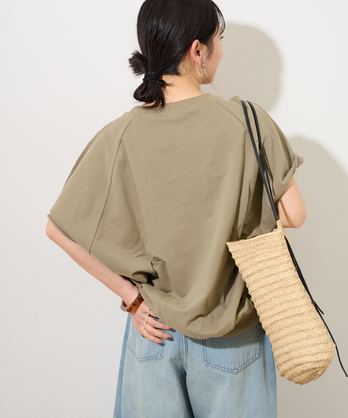 JOURNAL STANDARD relume(ジャーナルスタンダード レリューム)の「《追加》コクーンフォルムプルオーバー(Tシャツ/カットソー・レディース・オリーブ/ブラック/チャコールグレー・FREE)」の14枚目の写真
