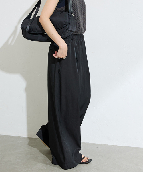 JOURNAL STANDARD(ジャーナルスタンダード)の「《追加2》【洗える】イージータックワイドパンツ(その他パンツ・レディース・ブラック/ベージュ・36/38)」の2枚目の写真