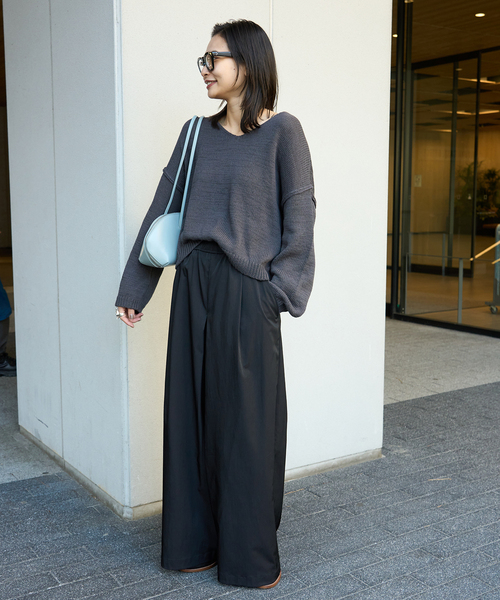 JOURNAL STANDARD(ジャーナルスタンダード)の「《追加2》【洗える】イージータックワイドパンツ(その他パンツ・レディース・ブラック/ベージュ・36/38)」の4枚目の写真