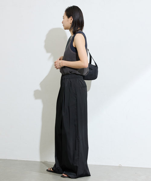 JOURNAL STANDARD(ジャーナルスタンダード)の「《追加2》【洗える】イージータックワイドパンツ(その他パンツ・レディース・ブラック/ベージュ・36/38)」の8枚目の写真