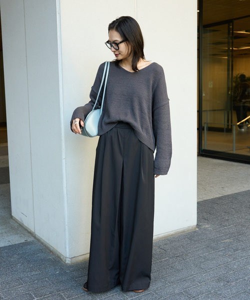 JOURNAL STANDARD(ジャーナルスタンダード)の「《追加2》【洗える】イージータックワイドパンツ(その他パンツ・レディース・ブラック/ベージュ・36/38)」の10枚目の写真