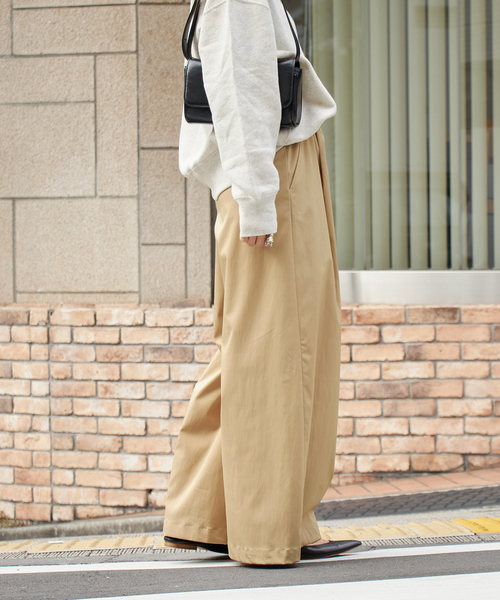 JOURNAL STANDARD(ジャーナルスタンダード)の「《追加2》【洗える】イージータックワイドパンツ(その他パンツ・レディース・ブラック/ベージュ・36/38)」の22枚目の写真