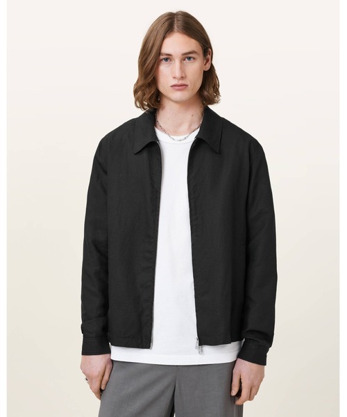 ALLSAINTS(オールセインツ)の「BRANDER LIGHTWEIGHT JACKET | BRANDER ライトウェイト ジャケット(その他アウター・メンズ・ブラック・L/S/M/XS)」の1枚目の写真