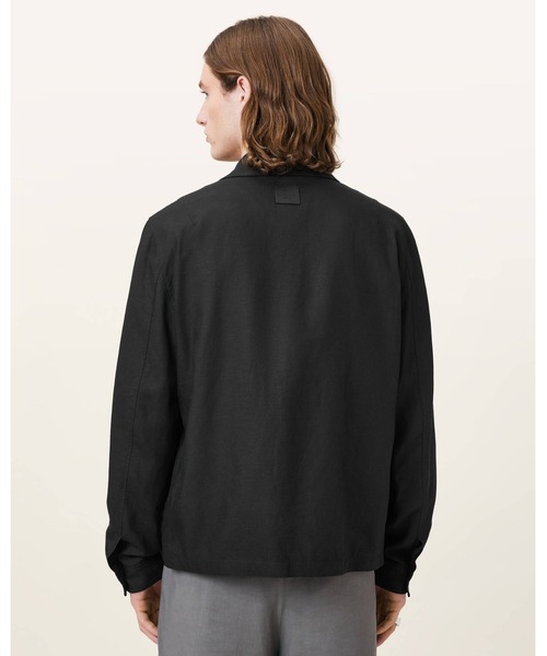 ALLSAINTS(オールセインツ)の「BRANDER LIGHTWEIGHT JACKET | BRANDER ライトウェイト ジャケット(その他アウター・メンズ・ブラック・L/S/M/XS)」の8枚目の写真
