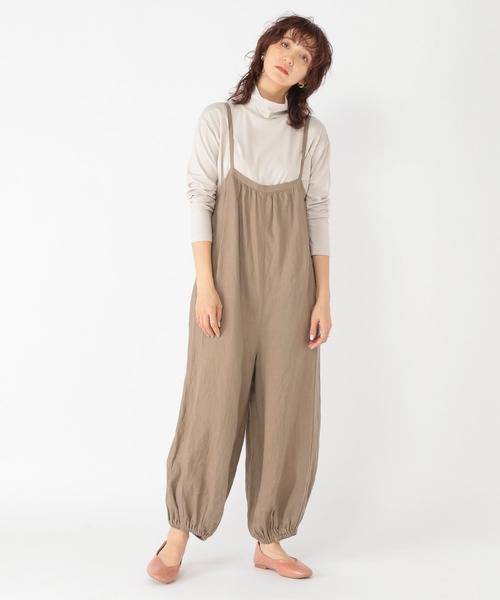 studio CLIP(スタディオクリップ)の「【リネン100%】バルーンサロペット(サロペット/オーバーオール・レディース・モカ/ブラック・FREE)」の17枚目の写真