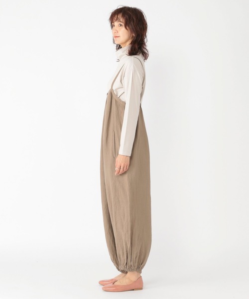 studio CLIP(スタディオクリップ)の「【リネン100%】バルーンサロペット(サロペット/オーバーオール・レディース・モカ/ブラック・FREE)」の19枚目の写真